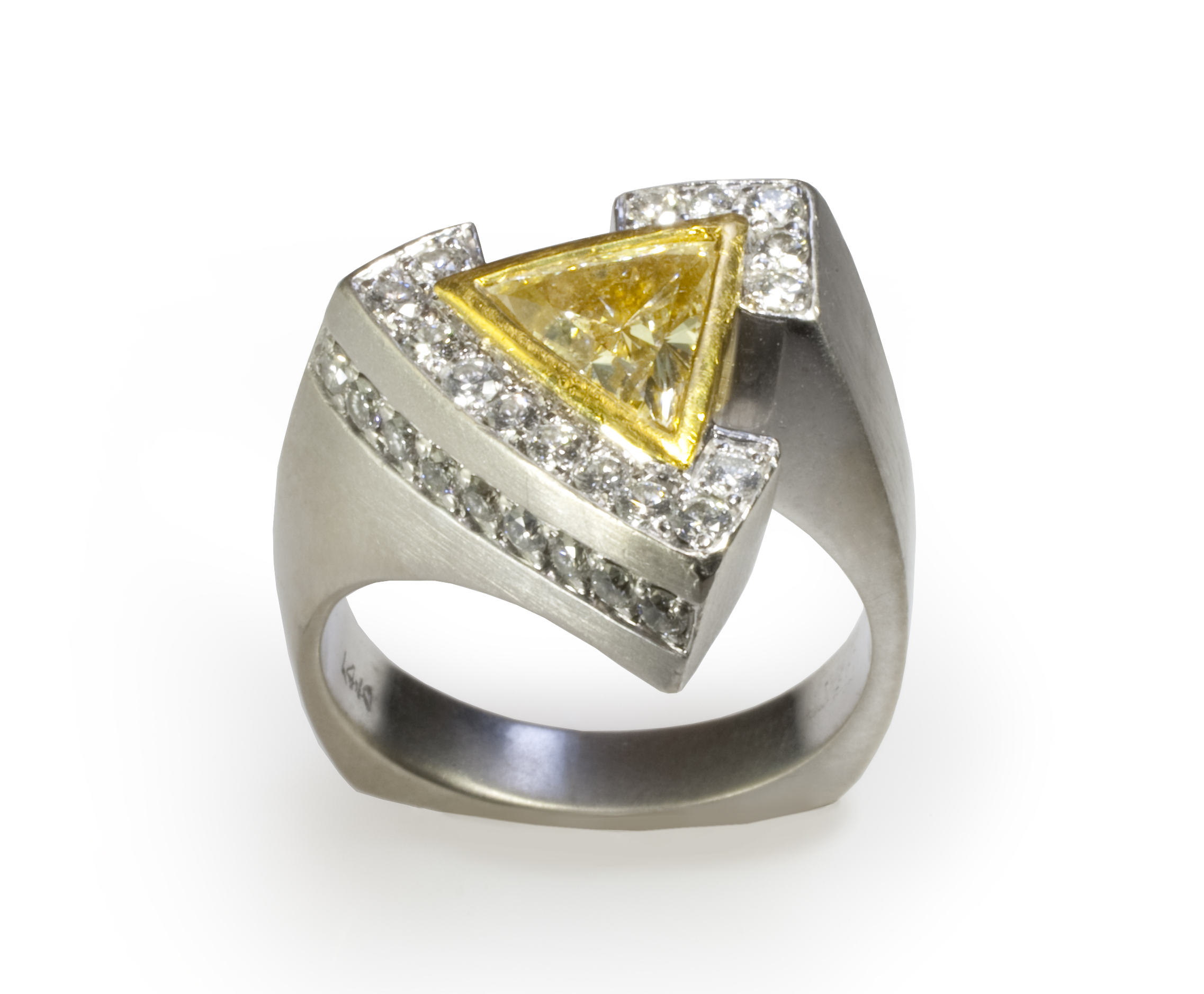 superman Yellow gold Diamond Ring