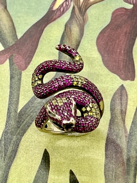 Purple Snake Pin